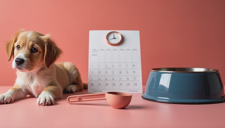 Visual context for puppy feeding schedule
